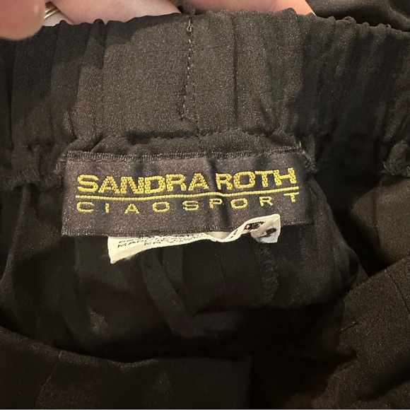 Sandra Roth Black Vintage Silk Pants. Women’s 10. - Picture 4 of 10